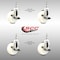 Service Caster 4 Inch 316SS Nylon Wheel Swivel 1/2 Inch Threaded Stem Caster Set Brake SCC SCC-SS316TS20S414-NYS-TLB-121315-4 - alternate 2